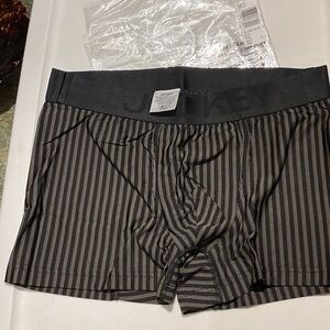 Jockey Men's Boxer Briefs - Black and Brown Stripes